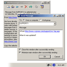 WinMessenger dans Windows 2000